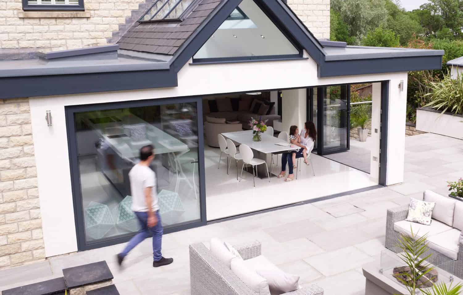 Open bifolds leading to spacious living area