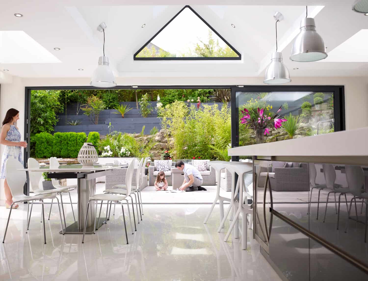 triple track sliding door
