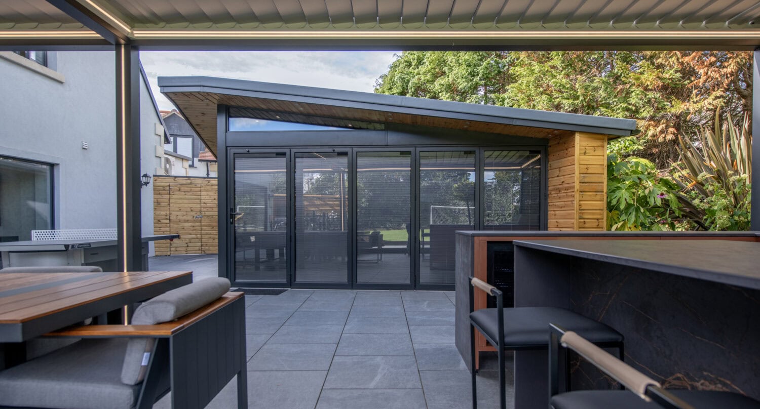 High-quality bi-folding doors installed at Leadhall Lane, Harrogate, showcasing seamless indoor-outdoor transition. Perfect for modern homes seeking stylish, functional access solutions.