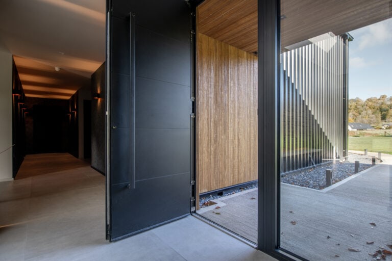 High-quality bi-folding doors from Express Bifolds, ideal for seamless indoor-outdoor living at Orchard Farm, Crossford. Durable, stylish, and energy-efficient folding door solutions.