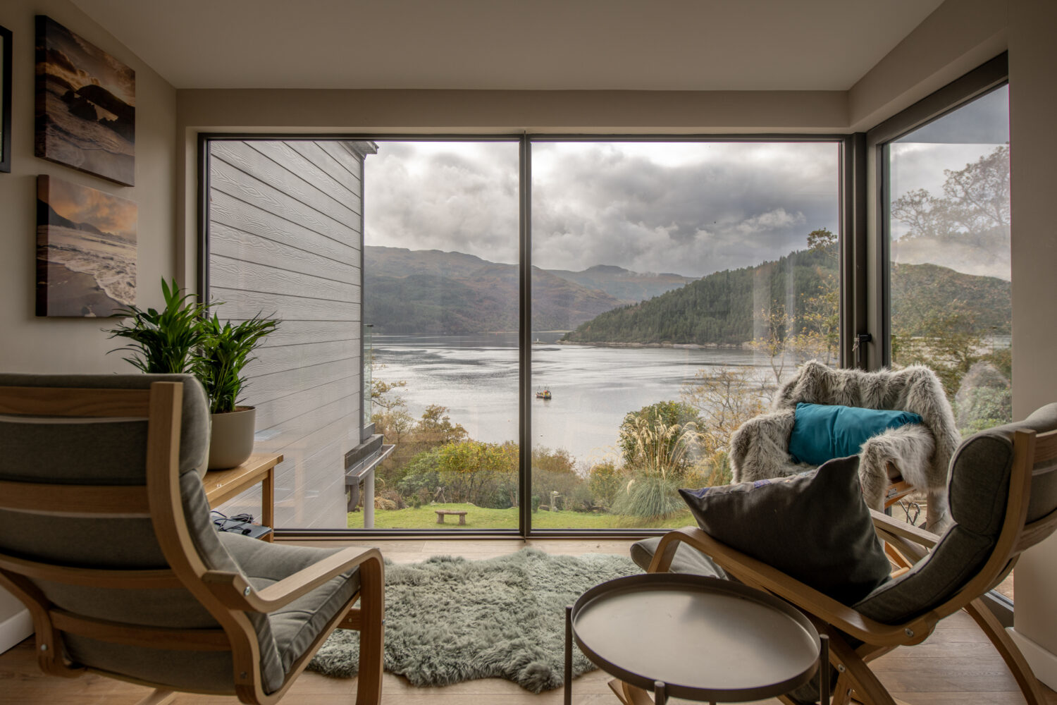 Bi-Folding Doors for Norse Lodge, Helensburgh, offering seamless indoor-outdoor living with large glass panels.