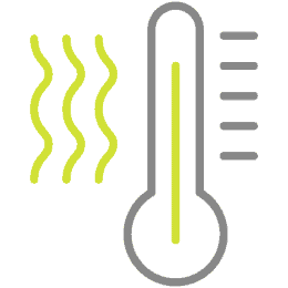 Three yellow wavy lines are on the left side of a yellow vertical straight line, all on a gray background.