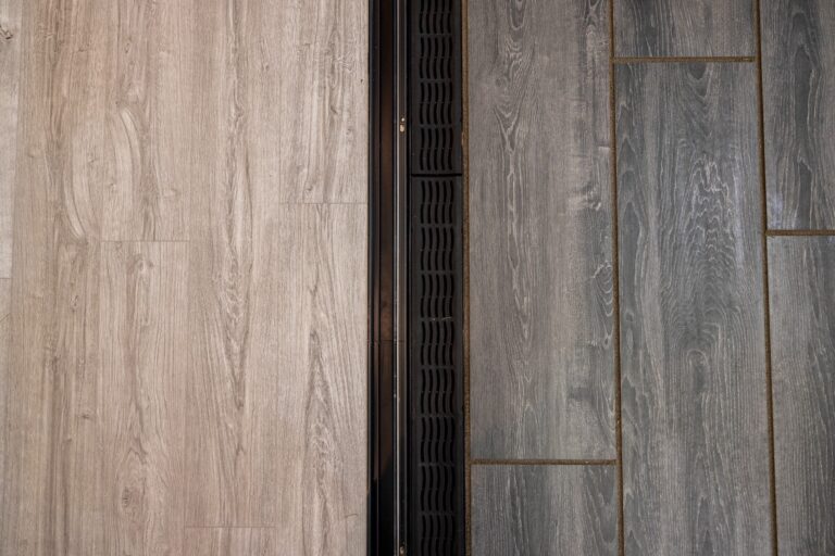 Close look at external bifolding doors rail system