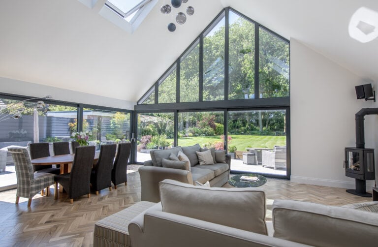 Luxury home with aluminium windows and doors