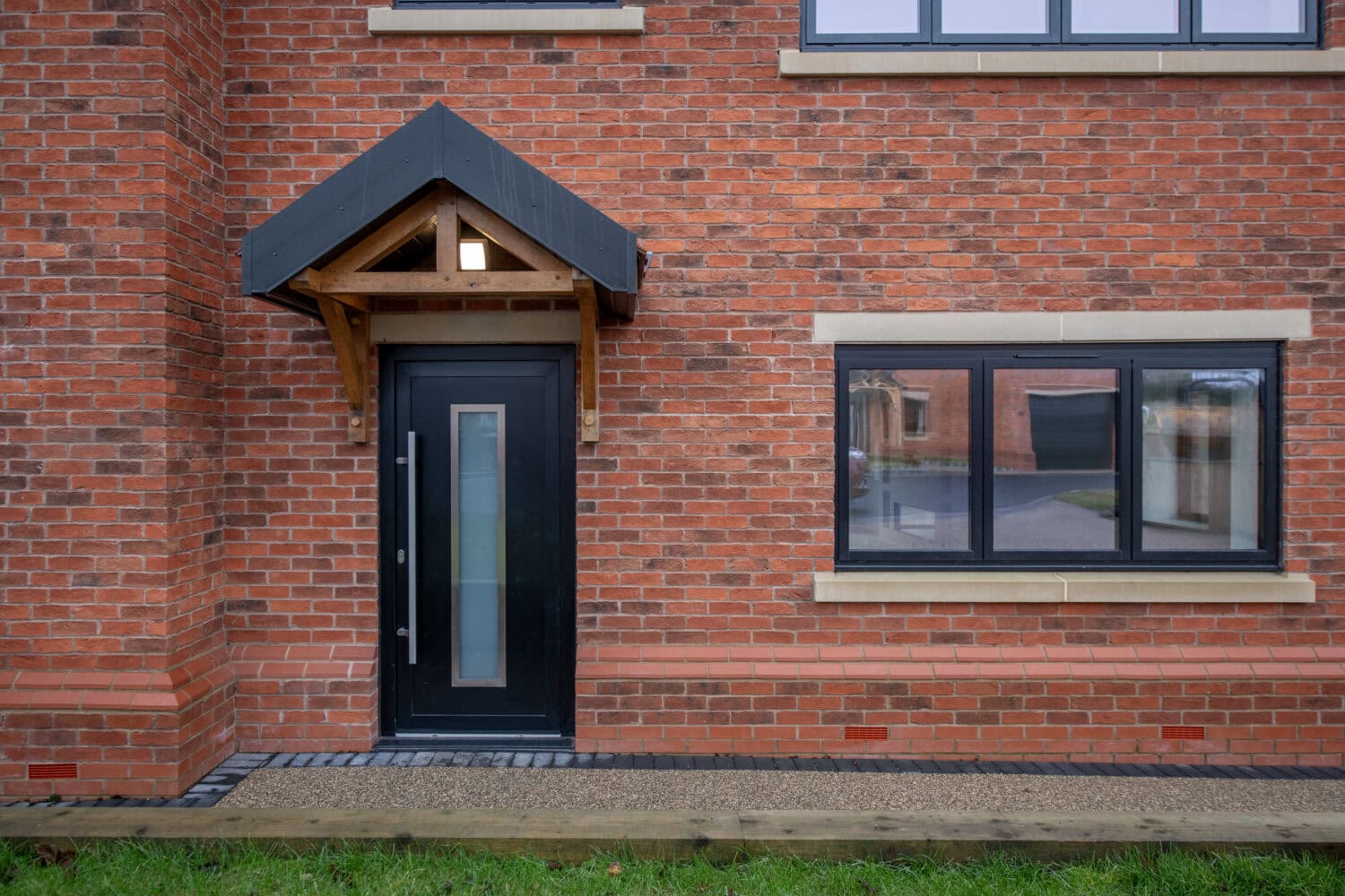 modern entrance door