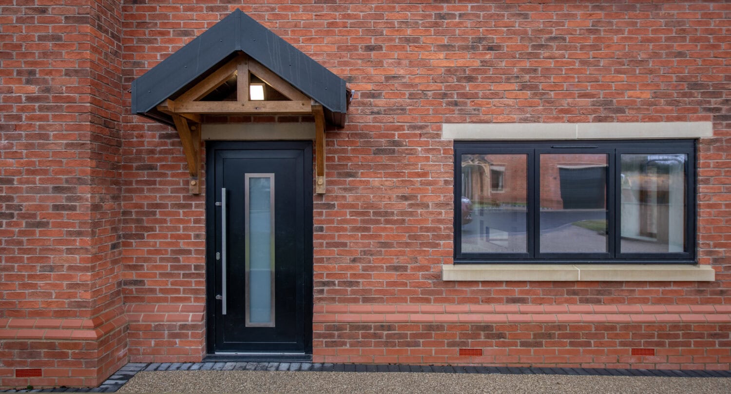 modern entrance door