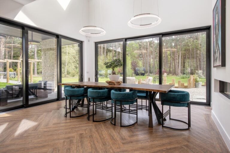 bifold doors in a modern home