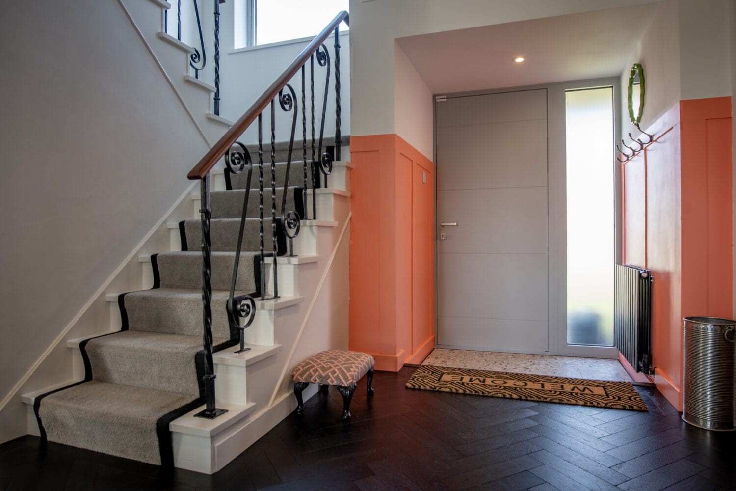 Elegant bi-folding doors opening to the garden at Firs Drive, Harrogate, showcasing stylish and functional home improvement solutions.