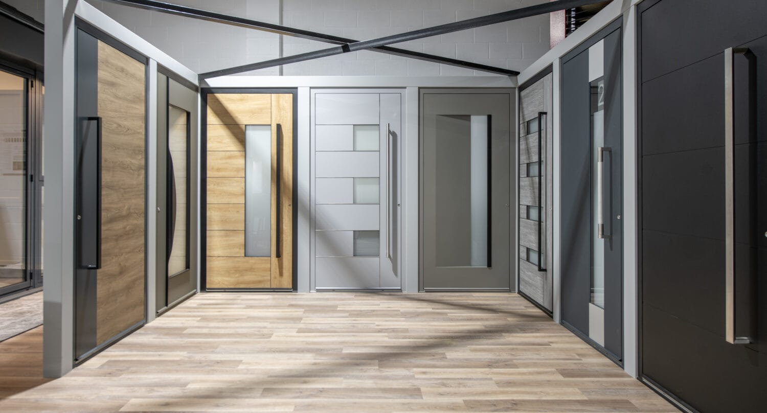 Bi-folding doors Glasgow showroom for stylish, space-saving entrance solutions.