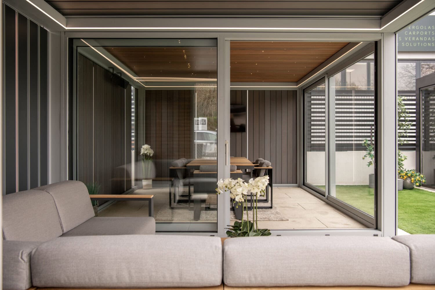 Bi-Fold patio doors providing seamless indoor-outdoor transition and enhanced natural light for modern outdoor living spaces. Perfect for stylish, functional home extensions.