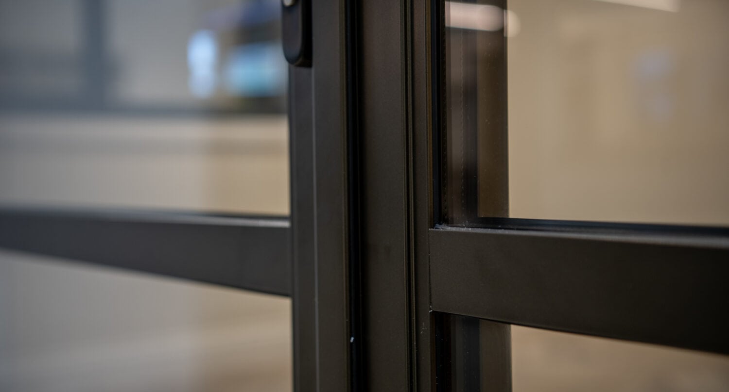 Bi-Folding Doors for Modern Leeds Showroom.