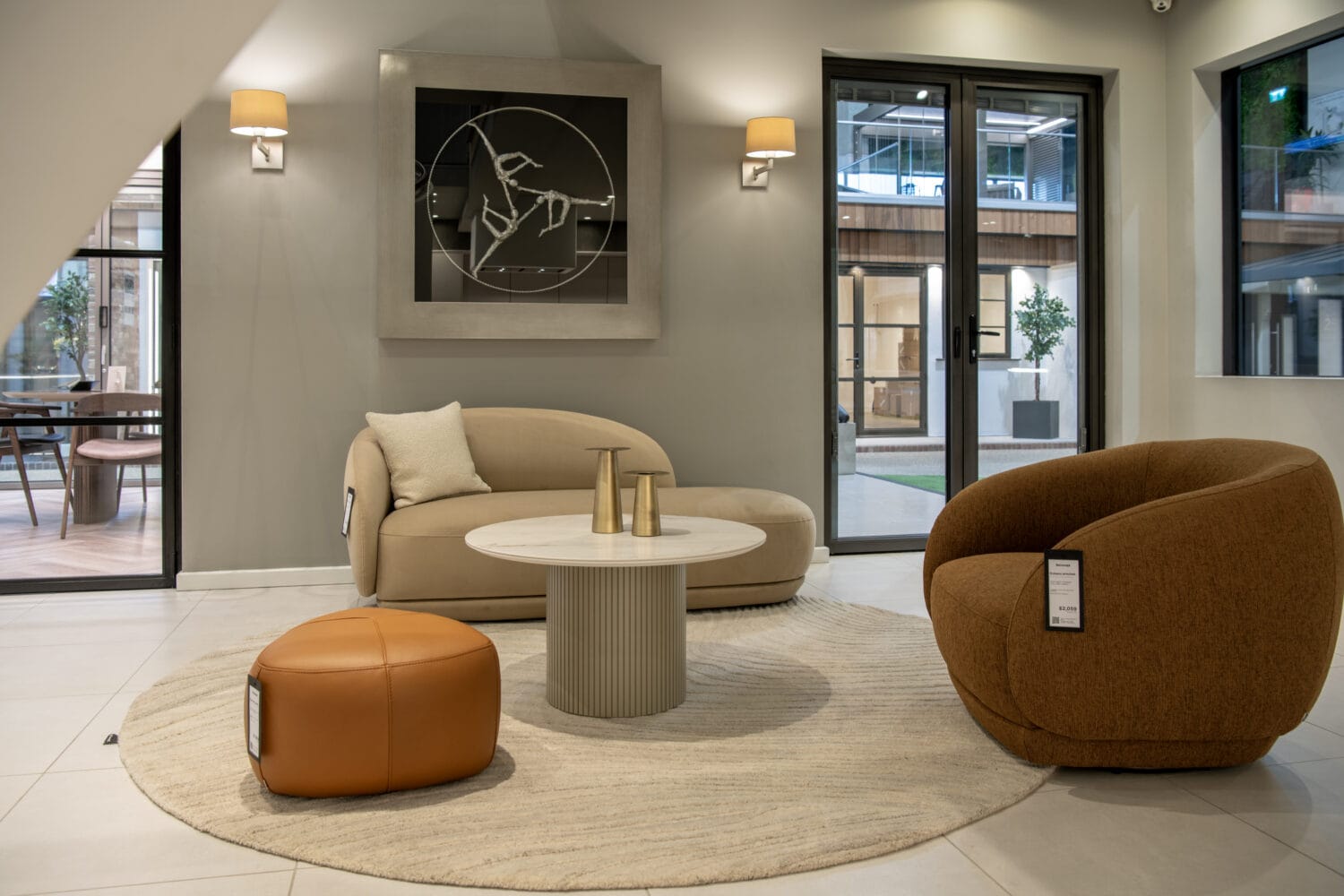 Modern Leeds showroom showcasing premium bi-folding doors that enhance natural light and space. Perfect for contemporary homes seeking stylish, functional door solutions.