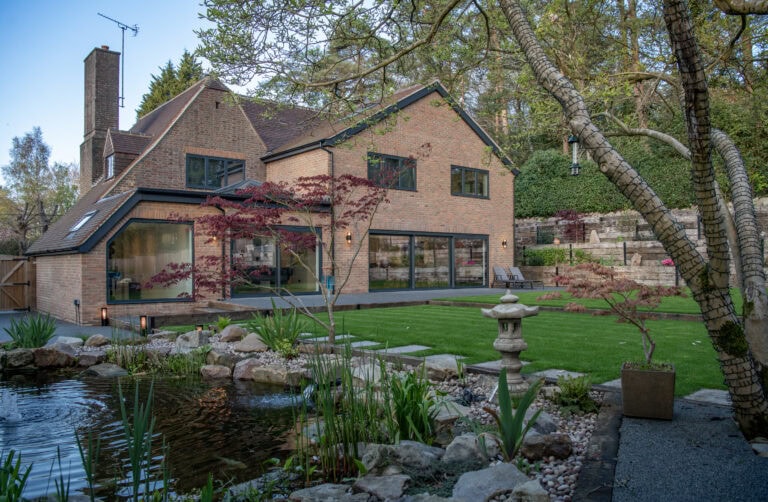 Bi-Folding Doors in a Contemporary Home Setting.